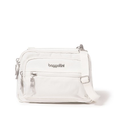 Baggallini Women’s Triple Zip Bag — Convertible Crossbody, Waist Pack & Clutch For Travel & Everyday