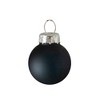 Northlight 24ct Shiny and Matte Black Glass Ball Christmas Ornaments 1" (25mm) - 3 of 4