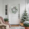 Northlight Snowy Long Needle Pine and Pinecone Artificial Christmas Wreath - 26" - Unlit - 4 of 4