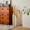 FURNIinspire Decorative Vases 24/29/32 Inch Living Room Large Metal 3D Relief Vase 3pcs Vintage Flower Vase Home Decor, Gold, 5.51"*5.51"32.68" - 2 of 4