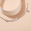 Girls' Puff Hearts Tag ID Bracelet Sterling Silver - In Season Jewelry - 4 of 4