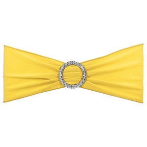Unique Bargains Polyester Wedding Decoration Stretch Chair Sashes Bows 25 Pcs - 1 of 4