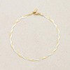Pompeii3 Amina Anklet 18k Mixed Metal 10" 6mm Total Width Herringbone Chain - 4 of 4