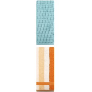 REGALWOVEN Cotton Soft Absorbent Bathroom Hand Towel for Kitchen Hotel and Spa 13" x 30"/13" x 29" 2 Pcs - 1 of 4