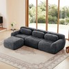 KWPZQEB Modular Sofa, Modern Plush Sectional Sofa with Deep Seat & Pillows, 2/3/4-Seater Comfy Couches w/ Anti-Slip Design for Living Rooms, 4 Color - 2 of 4