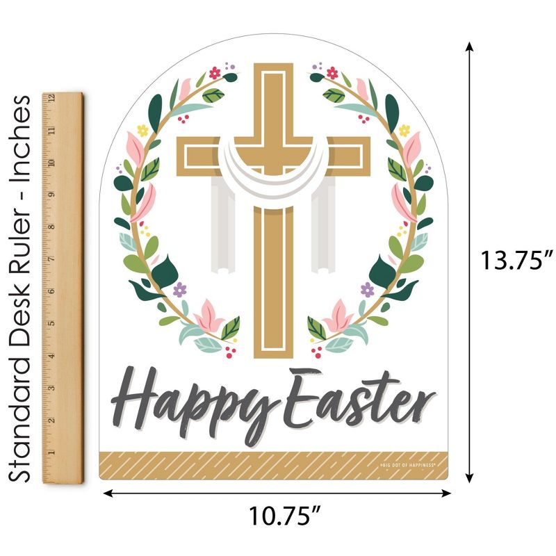 Big Dot of Happiness Religious Easter - Outdoor Lawn Sign - Christian Holiday Party Yard Sign - 1 Piece, 5 of 9