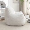 Sapphtopaz Bean Bag Chair Memory Foam Bean Bag Chair Sofa Chair with Armrest Teddy Lazy Sofa Accent Chair for Living Room, Dorm - 3 of 4