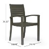 Christopher Knight Home Miro Outdoor Slatted Acacia Wood 5 Piece Dining Set - 4 of 4