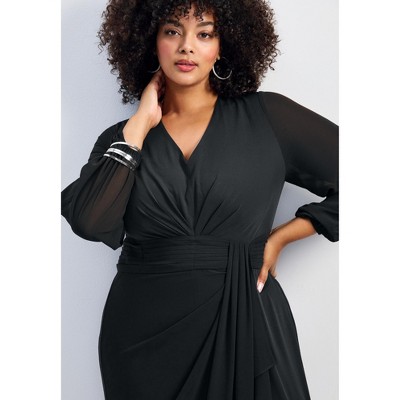 Avenue Luxe Drape Chiffon Overlay Jumpsuit - image 5