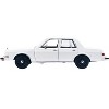 1986 Dodge Diplomat Police Car Unmarked White "Custom Builder's Kit" Series 1/24 Diecast Model Car by Motormax - 4 of 4