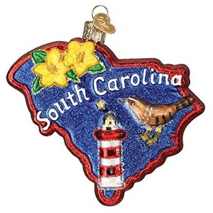 Old World Christmas Glass Blown Ornament for Christmas Tree, State of South Carolina - 1 of 4