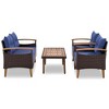 Maliang 4-Piece Patio Sofa Set, PE Rattan Outdoor Sofa Set With soft Cushions - 4 of 4
