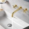 PAGED Bathroom Sink Faucet Wall-Mounted Bathroom Faucets Single Handle Faucet with Pop-Up Drain (No Overflow) - 3 of 4
