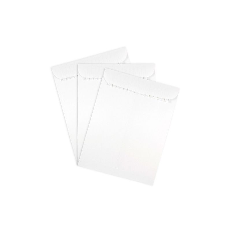 JAM Paper 9 x 12 Open End Catalog Envelopes with Peel and Seal Closure White Bulk 250/Box, 3 of 5