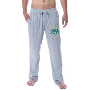 Scooby-Doo Mens' Scooby Dog Tag Mystery Machine Sleep Pajama Pants Grey - 1 of 3