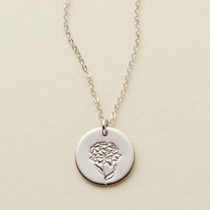 Made By Mary | January Birth Flower Necklace - 1 of 4