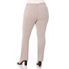 Rekucci Curvy Woman  Straight Leg Pants with Stretch Waist and Pockets - 3 of 3