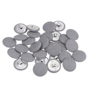 Unique Bargains Suit Dress Blouse Aluminum Fabric Cloth Covered Sewing Buttons 30 Pcs - 1 of 4