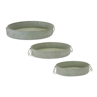 Melrose Round Metal Tray (Set of 3)