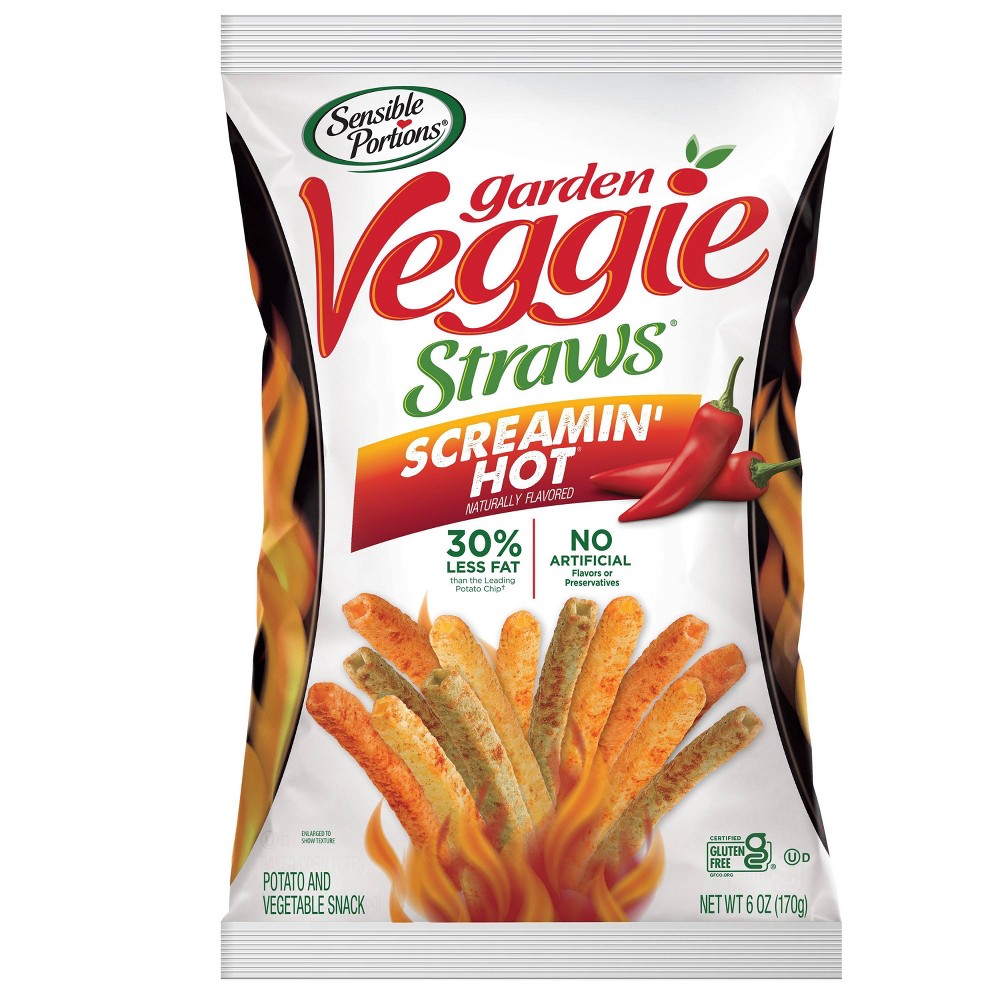 Sensible Portions Screamin Hot Veggie Straws - 6oz