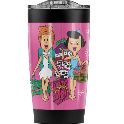 Flintstones Wilma And Betty Steel Tumbler 20oz Coffee Travel Mug