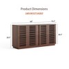 60" Sideboard Buffet Cabinet, Farmhouse Coffee Bar Cabinet, Entryway Console Table, Kitchen Pantry Storage Cabinet for Living Room Entryway Hallway - 3 of 4