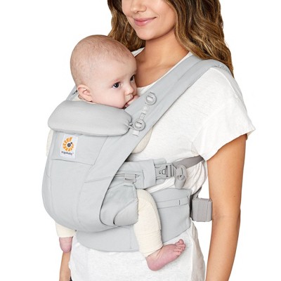 Ergobaby Omni Dream Baby Carrier - Soft Touch Cotton, All-Position Adjustable - Pearl Gray