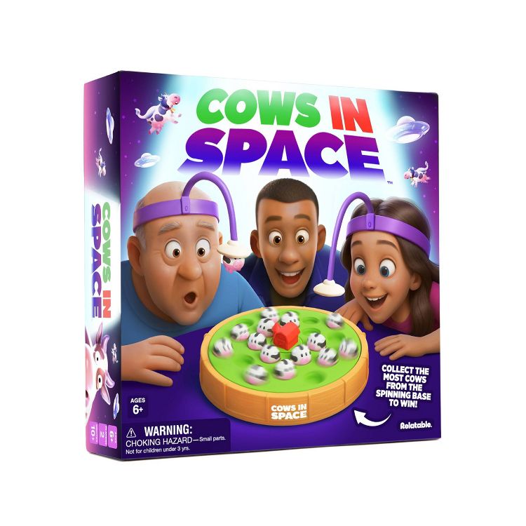 Cows in Space by What Do You Meme?: Educational Electronic Board Game, Animals & Fine Motor Skills, 2 Players, 1 of 8