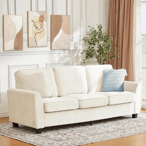 83 Inch Modern 3 Seater Sofa,Cozy & Comfy Mid-Century Modern Couch for Living Room, Home Office & Apartment - 1 of 4