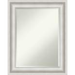 Parlor Framed Bathroom Vanity Wall Mirror White - Amanti Art