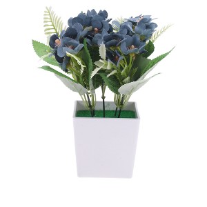 Unique Bargains Fake Plants Oil Painting Style Lewisia Plastic 2.95"x2.95"x7.87" 1 Pc - 1 of 4