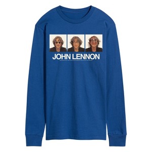 Men's - John Lennon - Glasses Portrait Long Sleeve Graphic T-Shirt - 1 of 3
