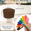 Unique Bargains Silicone Protective Heat Resistant Non Slip Coffee Cup Sleeve 6 Pcs - 2 of 4
