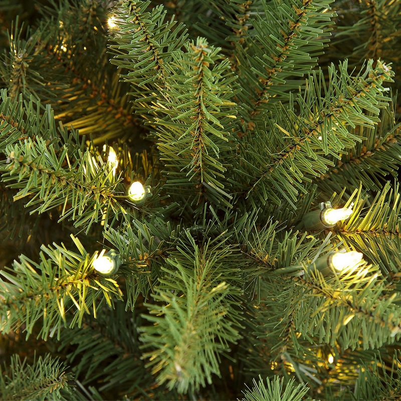 4.5ft Pre-lit Artificial Christmas Tree Fraser Fir - Puleo, 4 of 6