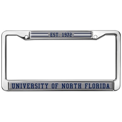 University of North Florida School Logo Full Size Standard License Plate Metal Frame