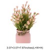 Unique Bargains Artificial Plants Bell Flowers in Pot Plastic 3.07"x3.07"x7.87" 1 Pc - 3 of 4