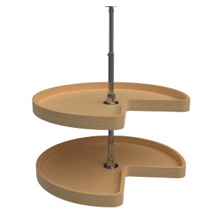 Rev-A-Shelf Wood Cabinet 2-Shelf Kidney Shaped Lazy Susan - 1 of 4