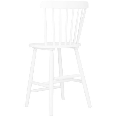 White Rubberwood Windsor Counter Stools Set of 2