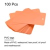 Unique Bargains Blank Waterproof Outdoor Eyelet Hole Plastic Shipping Tags 100 Pcs - 2 of 4