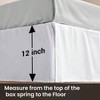 Bed Skirts 39"X75" Inch with 12 Inch Drop Length, Popular Styles for 2025 Year - 4 of 4