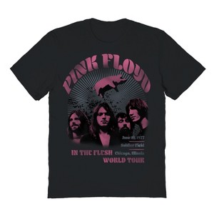 Pink Floyd Men's Soldier Field Pink Short Sleeve Graphic Cotton T-Shirt - 1 of 1