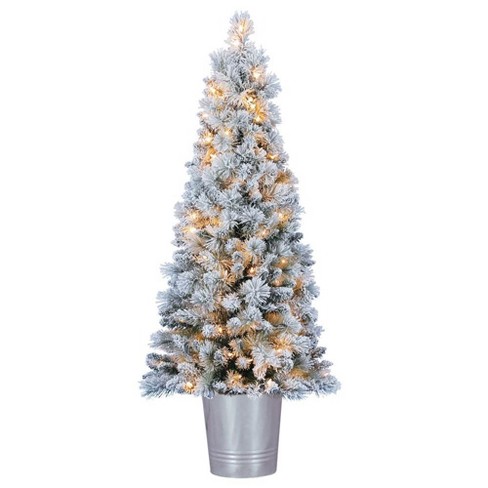 Home Heritage 4.5 Feet Entry Way PVC Pre Lit Artificial Christmas Tree w/ Stand - image 1 of 4