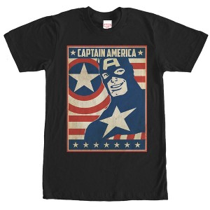 Men's Marvel Captain America Poster T-Shirt - 1 of 4