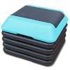 Vynxaria Height-Adjustable Aerobic Step Platform - Fitness Stepper with 4 Risers - 2 of 4
