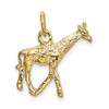 Black Bow Jewelry 14k Yellow Gold 3D Polished Giraffe Charm or Pendant - 3 of 4