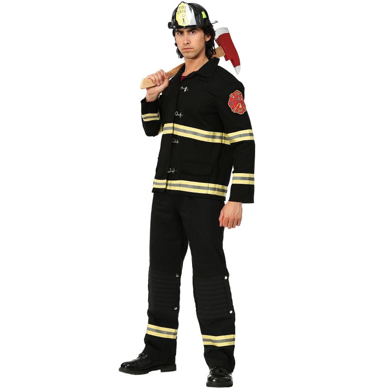 HalloweenCostumes.com Men's Firefighter Uniform Costume, 2 of 4