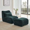 NicBex Couches for Living Room Recliner Single Seat Upholstered Lounge Chair Sofa Modern Design Accent Sofa with Ottoman - 3 of 4