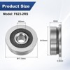 Unique Bargains Chrome Steel Rubber Shielded Flanged Ball Bearing - 3 of 4