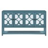 YOOCOZZ MDF Retro Console Table with Mirrored Doors, Durable Acacia Wood Legs and Spacious Shelves - 2 of 4