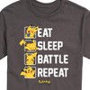 Men's - Pokémon - Eat Sleep Battle Repeat Short Sleeve Graphic T-Shirt - 2 of 4